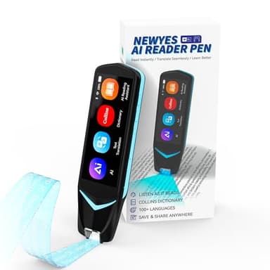 Reading Pen for Dyslexia,NEWYES Scan Reader Pen 4 Text to Speech Device Translator Pen, Photo Translation OCR 16GB Bluetooth Pen Scanner for Students Adults