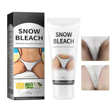 Skin Lightening Cream, Underarm Brightening Cream, Skin Bleaching Cream for Intimate Area, Dark Spot Remover for Body, Private Parts, Underarm, Knees, Elbows, Inner Thigh, Bikini Area, Black Armpit, 2 OZ