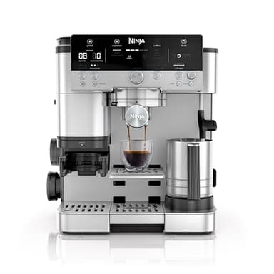 Ninja Espresso Machine, Luxe Café Premier Series, Drip Coffee Maker and Rapid Cold Brew, Integrated Grinder, Assisted Tamper, Hands-Free Frother, ES601C (Canadian Version)