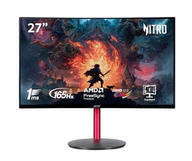 Acer Nitro ED270R MBMIIPHX 27" FHD 1500R Curve PC Gaming Monitor (1920 x 1080), 165Hz, Black, 27-inch