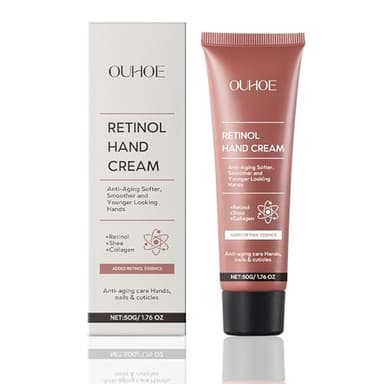 TINYLENS Anti-Aging Hand Cream with Collagen & Shea Butter – Moisturizing Hand & Cuticle Cream for Soft, Youthful Skin, 50g