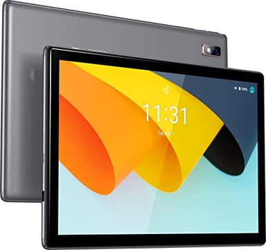 BYYBUO Tablet 10.1 inch Android 14 Tablets,6GB RAM+64GB ROM Quad-Core Processor 5000mAh Battery, 1280x800 IPS HD Touchscreen 5MP+8MP Camera, Bluetooth,WiFi (Grey)