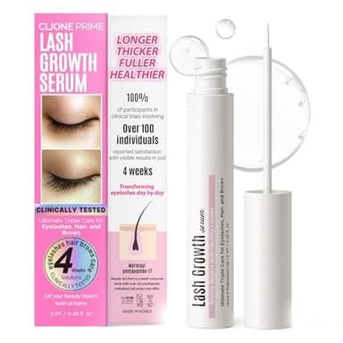 Clione Prime Korean Lash Serum - Sérum Para Pestañas Eyelash Serum to Grow Lashes Eyebrow Serum Eyelash Growth Serum Suero Para Pestañas Crecimiento Suero De Pestañas