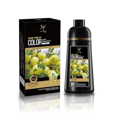 New Trends Shop. Hair color Shampoo to cover grey hair, Hair Dye, Hair color, instant Hair Color, Grey hair color (Dark Brown)
