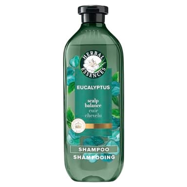 Herbal Essences Pure Plants Eucalyptus Sulfate Free Shampoo, Scalp Balance, with Certified Camellia Oil and Aloe Vera, For All Hair Types, Especially with Dry Scalp, 400 mL