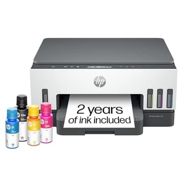 HP Smart -Tank 7001 Wireless All-in-One -Cartridge-Free Ink -Tank Printer, up to 2 Years of Ink Included, Mobile Print, scan, Copy (28B49A)