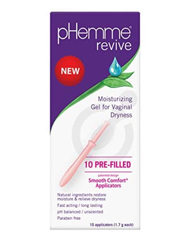 pHemme Revive Vaginal Moisturizer Gel - Natural Relief from Dryness, Comfort During Menopause and After Childbirth - 10 Applicators Included