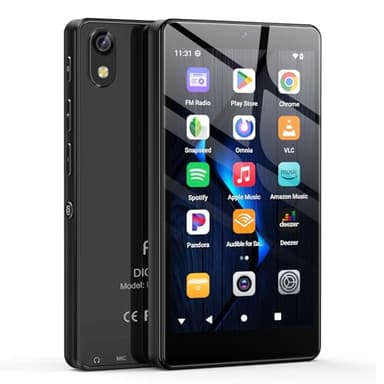 Fanvace 96GB MP3 Player with Bluetooth Camera, Android 13 MP3 MP4 Player with 4" Touchscreen & Speaker, 4GB RAM & 32GB ROM, Spotify MP3 Player with Audible, Parental Control, Amazon Music, Play Store