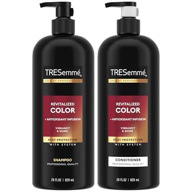 Tresemme Shampoo and Conditioner Set, Color Revitalize, Protects Hair Color for Weeks with Sunflower Seed Oil for Healthy Hair, 28 Fl Oz each