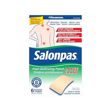Salonpas Pain Relieving Patch Large, 6 count