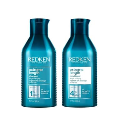 Redken Shampoo & Conditioner Set , Extreme Length, Lightweight, For Strenghtening Damaged Hair, Strengthens Hair, For All Hair Types, With Biotin
