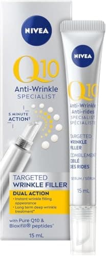 NIVEA Q10 Anti-Wrinkle Specialist Targeted Wrinkle Filler, 15mL | Anti aging wrinkle filler for all skin types