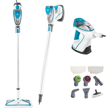 Bissell - Steam Mop and Cleaner - PowerFresh Slim Steam Mop and Steam Cleaner - Versatile 3-in-1 design with lift-off handheld steamer - onboard tools