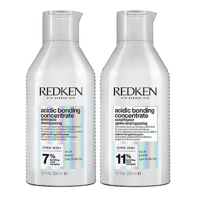 Redken Shampoo and Conditioner Set for Damaged Hair Repair, Acidic Bonding Concentrate, Strengthens and Repairs Weak and Brittle Hair, Safe for Color-Treated Hair, For All Hair Types