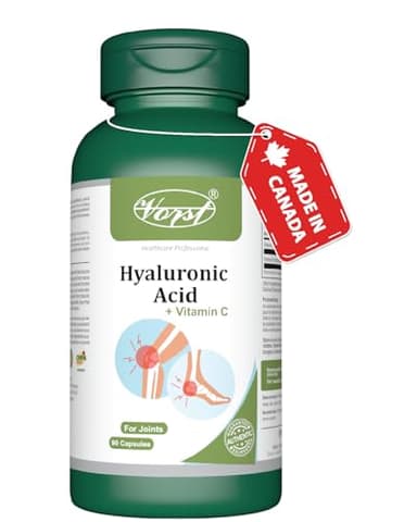 VORST Hyaluronic Acid Supplement for Joints 90 Capsules | Powder Pills | High Molecular Weight | No Injections | 1 Bottle