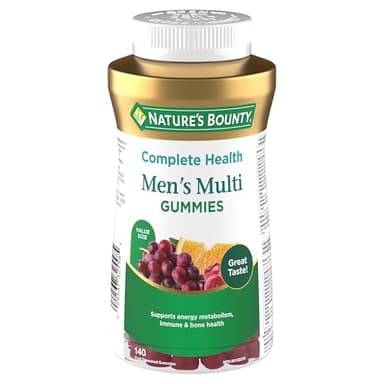 NATURE'S BOUNTY Men's Multivitamin Gummies, Supports Immune Function, Helps Development of Bones & Teeth, Assorted Flavours, 350 g