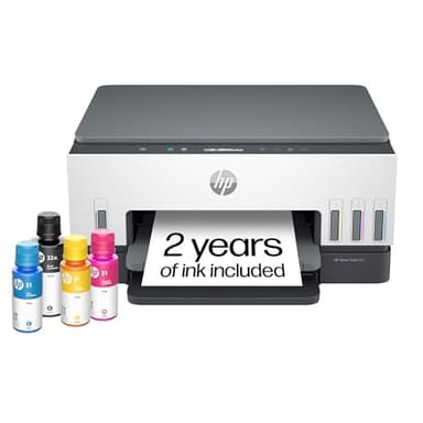 HP Smart Tank 6001 Wireless All-in-One Cartridge-Free Ink Tank Printer, up to 2 Years of Ink Included, Mobile Print, Scan, Copy