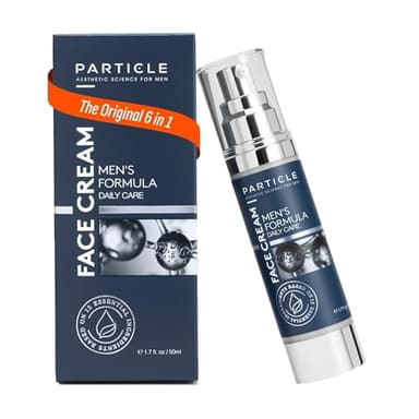 Particle Mens Face Cream - 6 in 1 Mens Face Moisturizer (1.7 Oz) - Eye Bags Treatment & Face Lotion for Men - Mens Anti Aging Cream - Wrinkle & Dark Spots Mens Face Cream (1 Pack, 1.7 oz.)