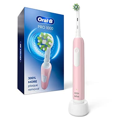 ORAL-B PRO 1000 CROSSACTION PINK RECHARGEABLE TOOTHBRUSH 1CT