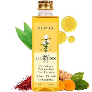 Auravedic Skin Lightening Oil with Saffron, Turmeric and Winter Cherry 100 Ml by Auravedic