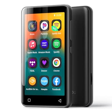 innioasis 80GB MP3 Player with Bluetooth and WiFi, MP3 Spotify Player with Pandora,Amazon Music,Audible, 4" Touch Screen Android Streaming MP3 MP4 Player for Kids (Black)…