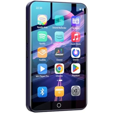 Fanvace 80GB MP3 Player with Bluetooth WiFi, Android MP3 & MP4 Players with 4" Touchscreen and Speaker, Spotify Music Player with Audible, Amazon Music, Play Store