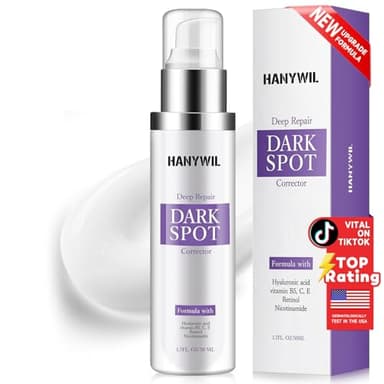 HANYWIL Dark Spot Remover for Face & Body Serum,Rapid Tone Repair Cream with Hyperpigmentation Treatment,Sun Spot, Age Spot & Melasma Remover,Dermatologist-Tested Brightening Retinol Serum