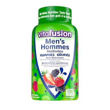 Vitafusion Men's MultiVite Gummies - Daily Multivitamin, Healthy Metabolism, Immune Support, Connective Tissue Formation, 75-Day Supply - 150 Count