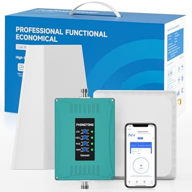 Home Cell Phone Signal Booster for Canada | Up to 5,500 sq ft | Boost 5G 4G LTE & 3G Signals | Compatible with All Canadian Carriers - Bell, Rogers, Telus & More | ISED Approved