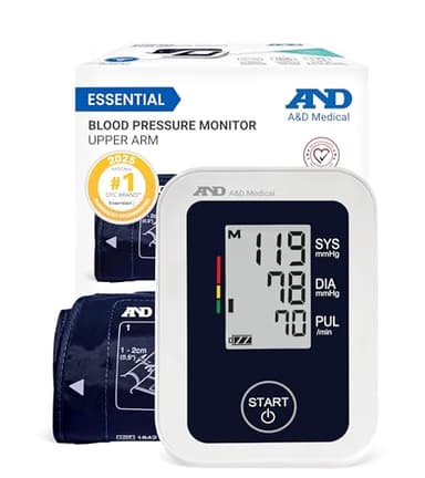 A&D Medical Blood Pressure Monitor for Home Use - UA-651CN - Upper Arm Precise BP Machine - Wide Range Cuff (8.6–16.5” / 22-42 cm) Easy To Use, One Click Operation, Adults, AA Batteries, 1-User