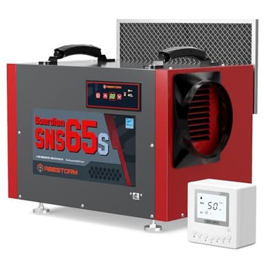 Abestorm Crawl Space Dehumidifier with Pump, 120 Pint Commercial Dehumidifier with Drain Hose for Basement, Under House, Humidity Control, Auto Defrosting (Guardian SNS65S)