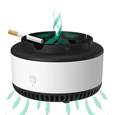 GOYISEE Smokeless Ashtrays for Cigarettes Indoor, Air Purifier,Best Gifts for Smokers, Suitable for Home Car Office Outdoor- Gray