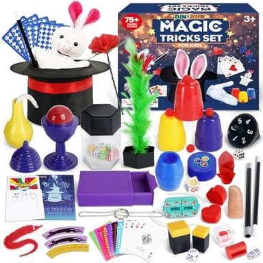 Magic Kit for Kids - Magic Set with Hat & Wand & Instruction for Kids Pretend Play, Toys for Boys Girls, Gifts