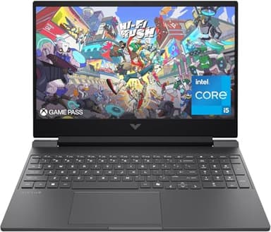 HP Victus 15.6" FHD 144Hz Gaming Laptop, Intel Core i5-13420H, 8GB RAM, 512GB SSD, NVIDIA GeForce RTX 3050, Windows 11 Home, Copilot AI, Backlit Keyboard, Mica Silver, 15-fa2013dx
