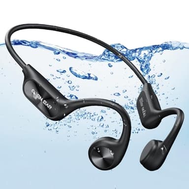 Bone Conduction Headphones Swimming Headphones, IP68 Waterproof Wireless Headset Bluetooth v5.3, Built-in 32G with MP3 Player, Open Ear Sports Earphones for Swimming, Sports, Running