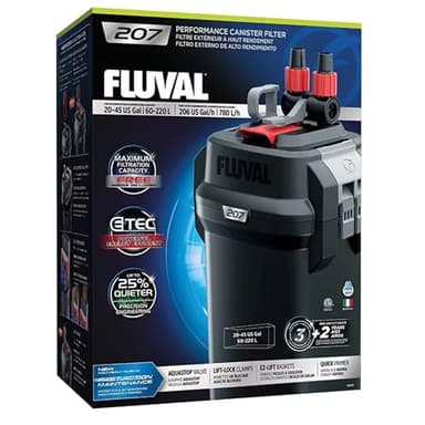 Fluval 207 Performance Canister Filter, up to 220 L (45 US Gal)