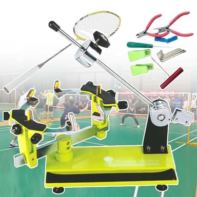 Stringing Machine,Tennis Racquet Stringing Machine,6 Point Mounting System+360° Racquet Rotation,Can Be Pulled up to 35lbs,Racquet Repair Equipment(59x29x28cm)