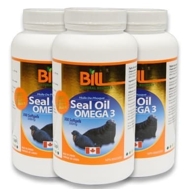 Seal Oil OMEGA-3 300 Capsules (x3 Bottles) by Bill