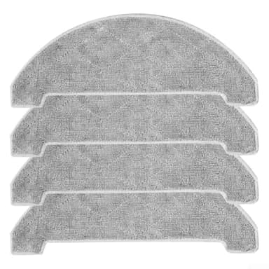 4-Pack Microfiber Mop Cloths for Vexilar Robot Vacuum Cleaner – Heavy-Duty, Pet Hair & Kids-Safe Floor Mopping Attachment, for Easy Install Replacement Mop Pads