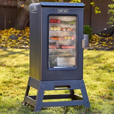 EAST OAK 30" Digital Electric Smoker, Outdoor Smoker with Glass Door and Meat Thermometer, 725 Sq Inches of Cooking, Upgrade