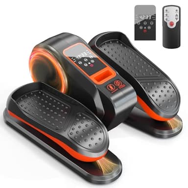 soges Under Desk Elliptical Machine,Seated Pedal Exerciser for Senior,12 Adjustable Speeds Portable Bidirectional Ellipse Exerciser,Ellipse Leg Exerciser with Remote Control and Manual Mode,Black