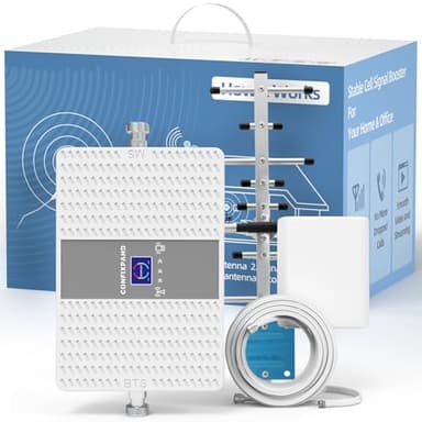 Cell Phone Booster for House, 3G 4G LTE Band 4 Band 5 Cell Booster Cell Phone Signal Booster for Rogers, Fido, Telus, Bell Up to 4,500 sq.ft | ISED Approved