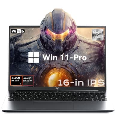 ACEMAGIC Gaming Laptop AMD Ryzen 7 H-255 16-in Radeon 780M AMD laptops, 16GB DDR5 512GB NVMe SSD Ultra Laptops, Backlit & Numeric Input WiFi 6 Win-11 Pro BT5.2 HDMI Type-C USB-3.2 Webcam 3.5mm Audio