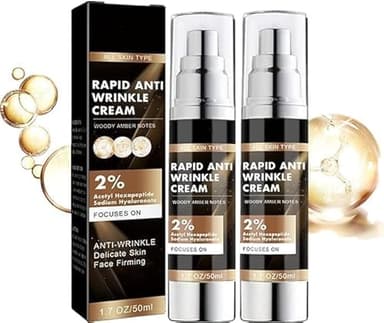 2025 New 2PC Rapid Anti Wrinkle Cream, Wrinkle Filler for Deep Wrinkles Instantly | Wri_nkle Cr_eam for Men and Women | Deep Wrinkle Cream | Anti Wrinkle Face Cream | Anti Aging Cream - 50ml/1.7fl.oz