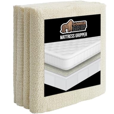 GORILLA GRIP Original Slip Resistant Mattress Gripper Pad, Twin Size, Helps Stop Bed and Topper from Sliding, Stopper Works on Sofa, Couch, Mattresses, Easy to Trim, Strong Durable Grips Help Slipping