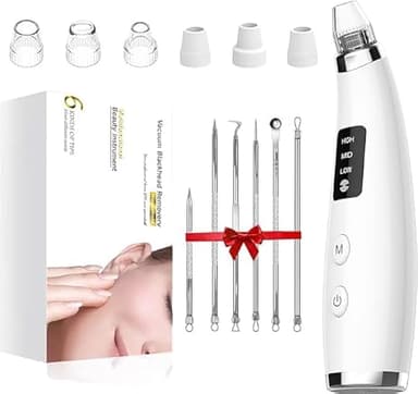 Facial Pore Blackhead Remover Vacuum Face Cleaner Blackhead Extractor Pore Vacuum Kit for Women&Men