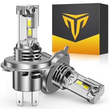 FORENNER 𝐁𝐫𝐢𝐠𝐡𝐭𝐞𝐬𝐭 H4 LED Headlight Bulb, 𝟖𝟎,𝟎𝟎𝟎𝐋𝐌 𝟏𝟐𝟎𝟎% Ultra Brightness 9003 LED Bulb, 70000+ Hours Lifespan CANBUS Ready, Plug N Play H4 Bulb, Pack of 2