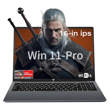 ACEMAGIC Gaming Laptop AMD Ryzen 7 7730U 16-in 16GB DDR4 512GB NVMe SSD，AMD Laptops Ultra Laptops Windows Laptops，Backlit Keypad WiFi 6 Win-11 Pro BT5.2 HDMI Type-C USB-3.2 Webcam 3.5mm Audio