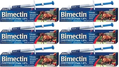 Ivermectin Paste Horse Wormer (1.87 Ivermectin) - 6 DOSES, Model: , Home & Outdoor StoreQ
