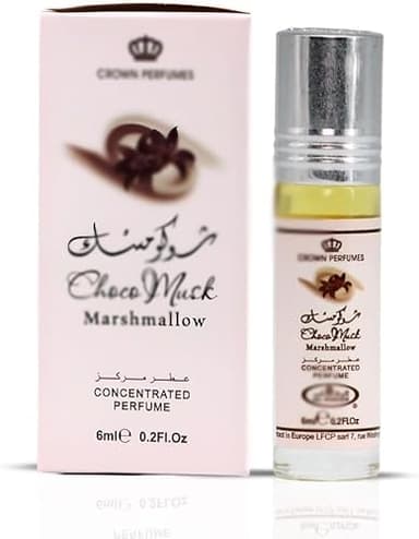Choco Musk Marshmallow Perfume Oil Roll-On - 6ml - Gourmand Fragrance with Strawberry, Marshmallow & Cocoa - Sweet, Fluffy & Addictive